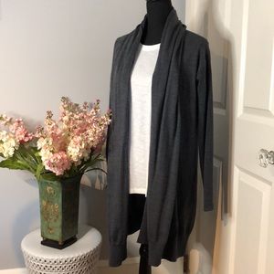 Charcoal Gray Long Sweater
